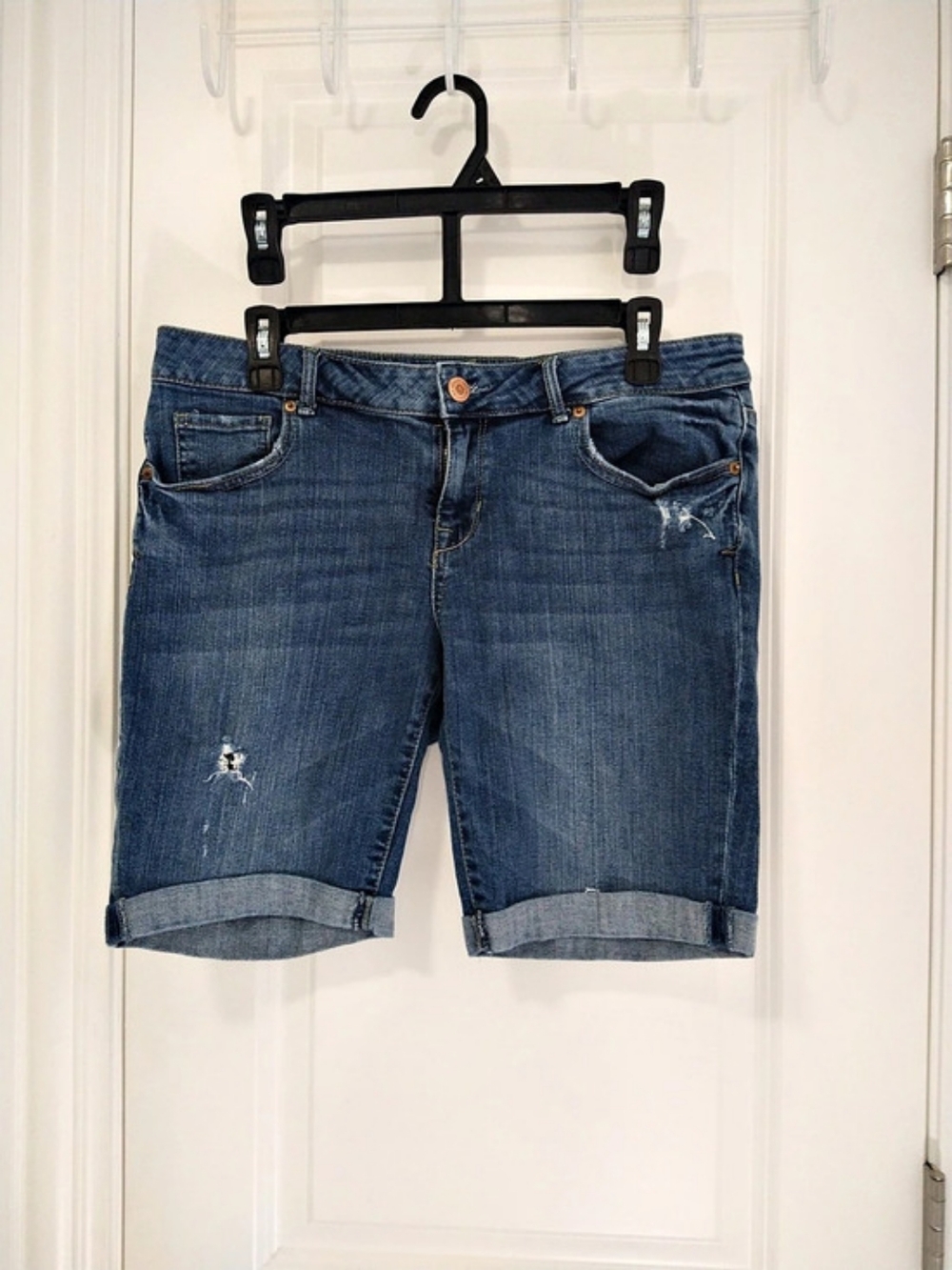 Aeropostal Bermuda Blue Denim Jeans Shorts Size 12